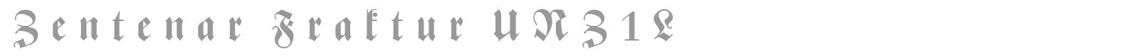 Zentenar Fraktur font preview